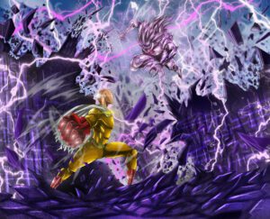 Saitama vs Boros artwork, One Punch Man